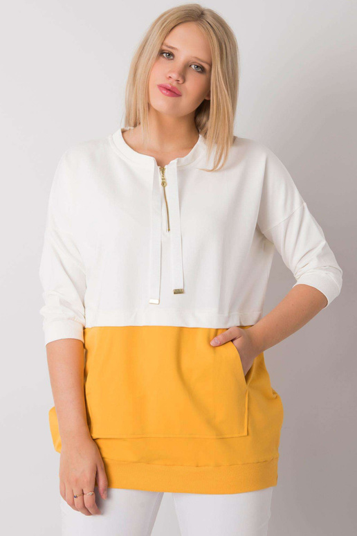 Ecru Yellow Plus Size Tuunic...