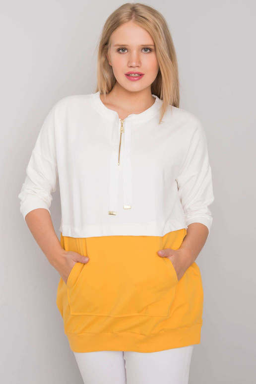 Ecru Yellow Plus Size Tuunic...