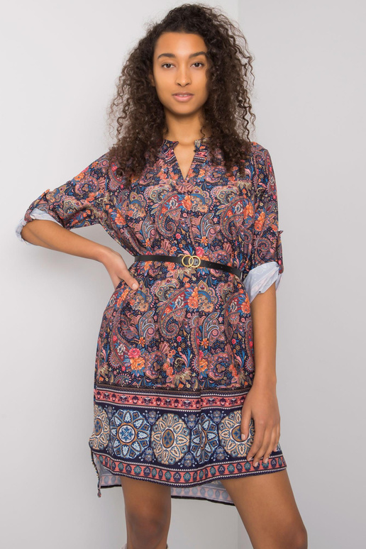 Meresinise mustriga kleit Moara vööga Meresinise mustriga kleit Moara vööga