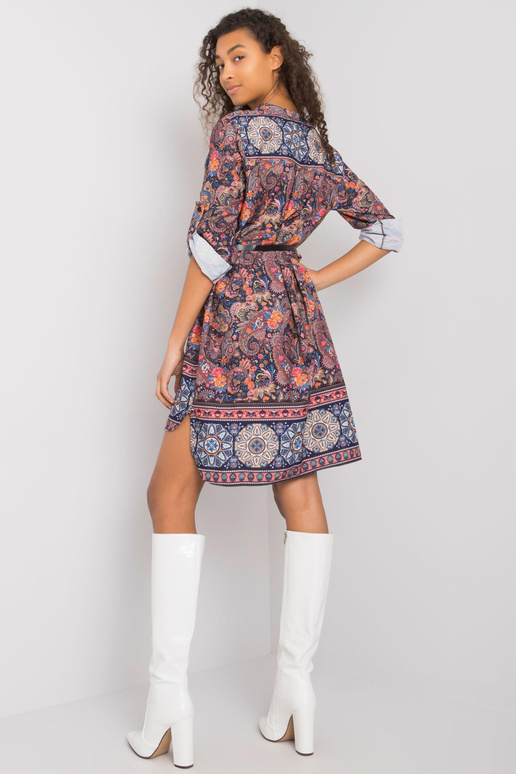 Meresinise mustriga kleit Moara vööga Meresinise mustriga kleit Moara vööga