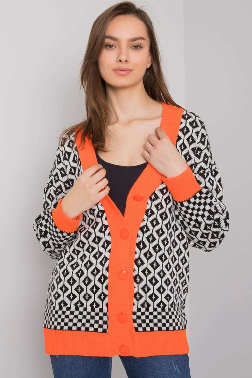 Guarda RUE PARIS valge ja oranž kardigan