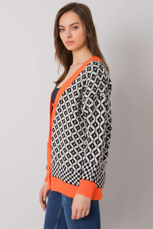 Guarda RUE PARIS valge ja oranž kardigan