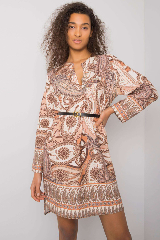 Beež kleit Vancouveri trükiga