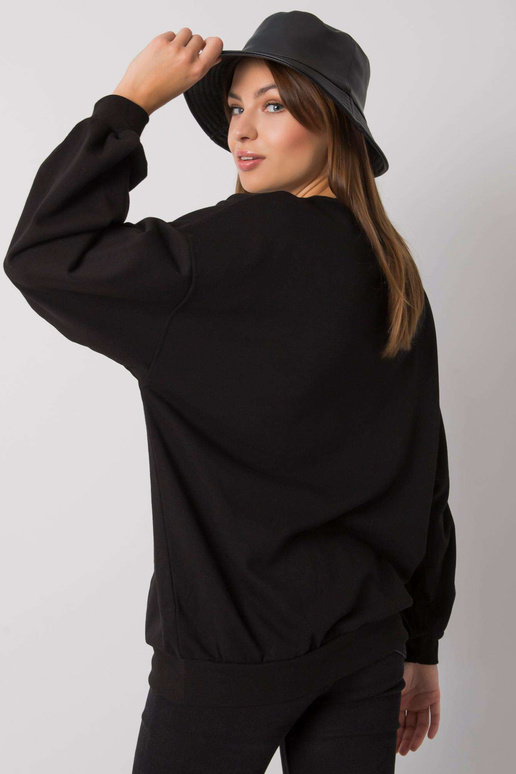 Must Basile trükiga dressipluus