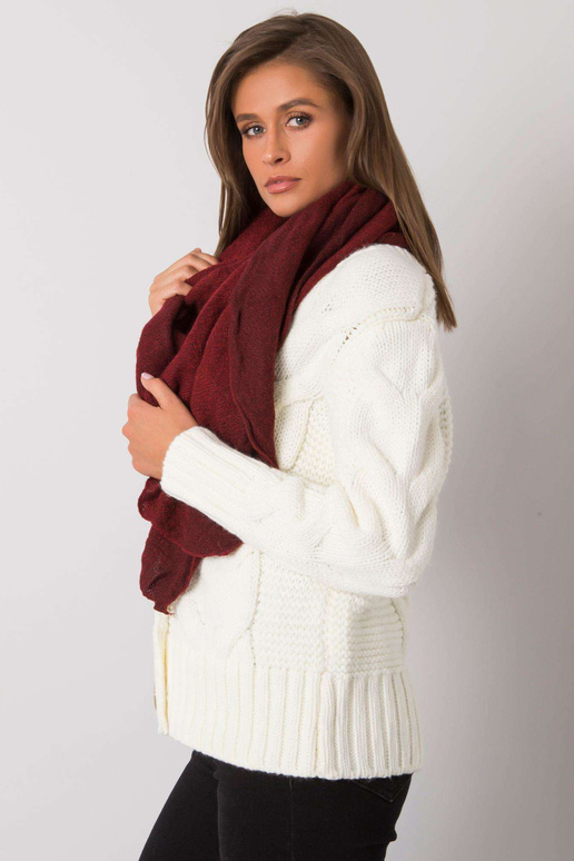 Burgundia kootud sall