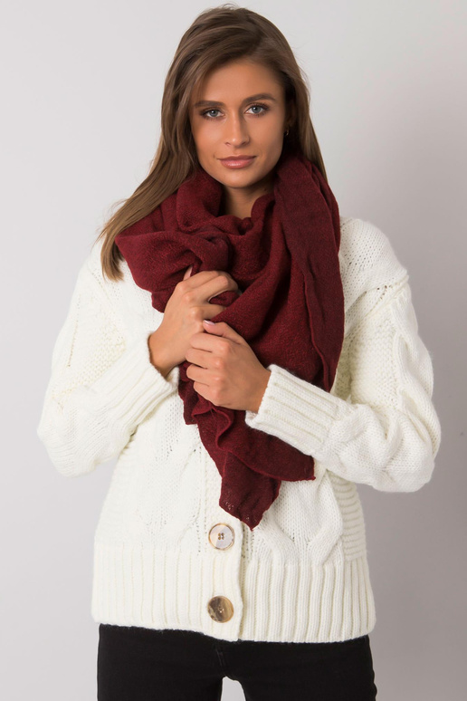 Burgundia kootud sall