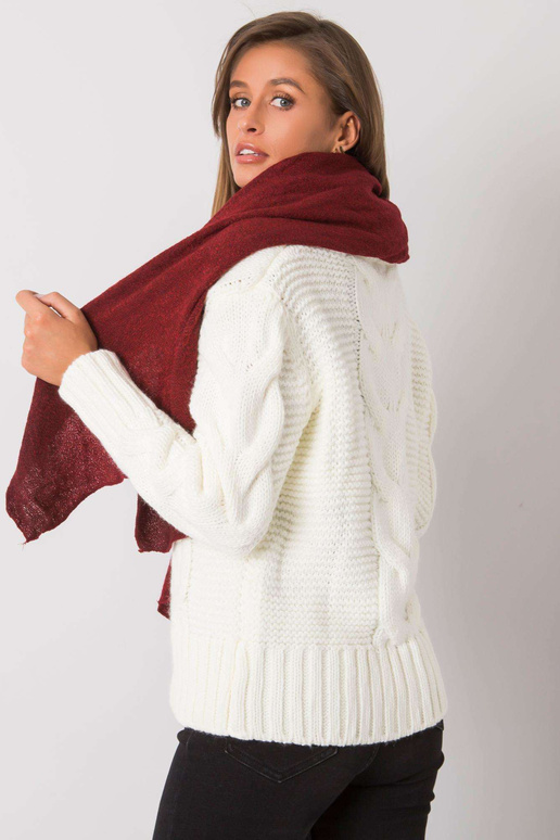 Burgundia kootud sall