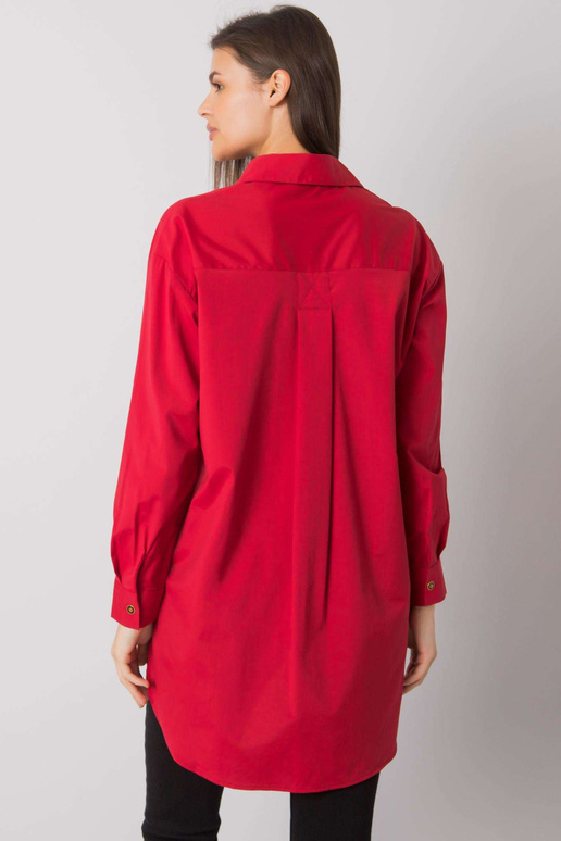 Tumepunane terrapuuvillane särk