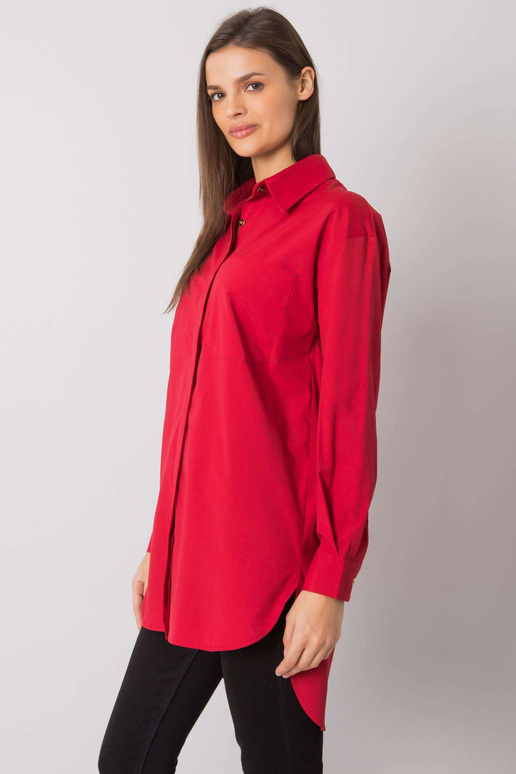 Tumepunane terrapuuvillane särk