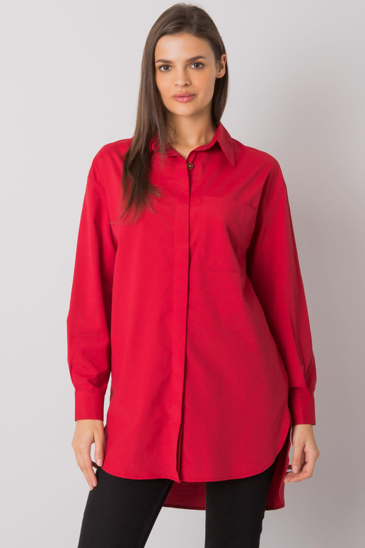 Tumepunane terrapuuvillane särk