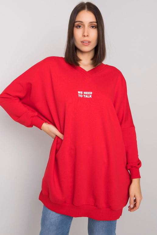 Punane tuunika pluss suuruses...