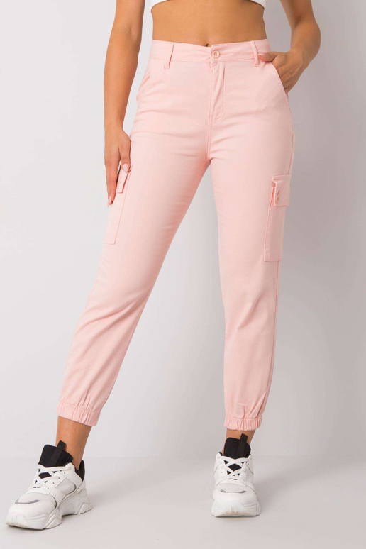 Heleroosad riidest püksid Ximenna