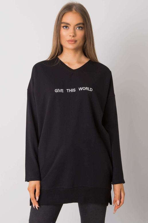 Must tuunika kirjaga Halifax RUE PARIS Must tuunika kirjaga Halifax RUE PARIS