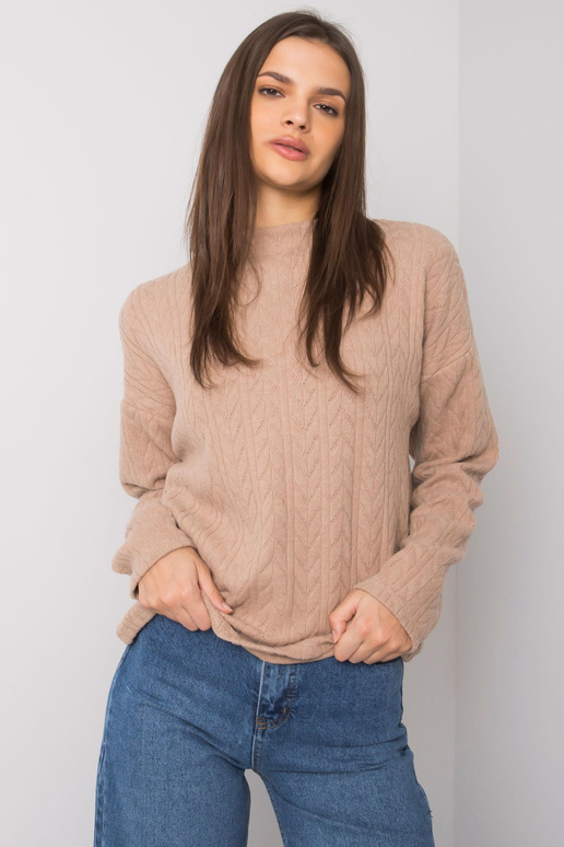 Tumebeež väikese mustriga sviiter...