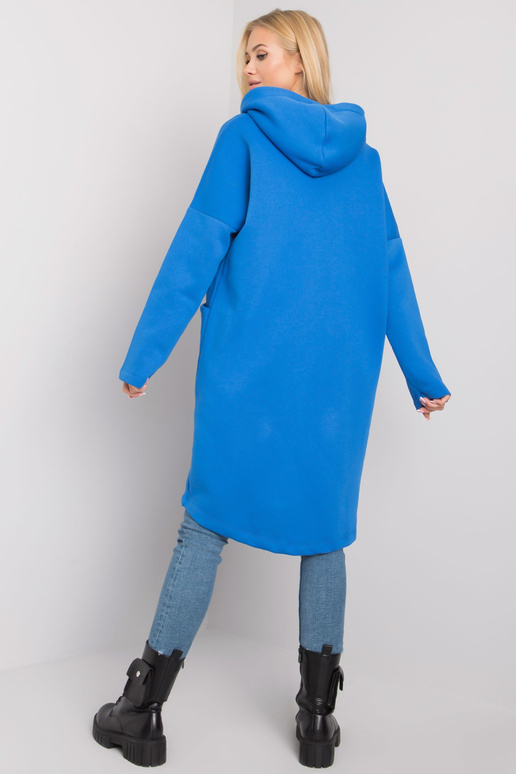 Tumesinine pikk kapuuts Elvina