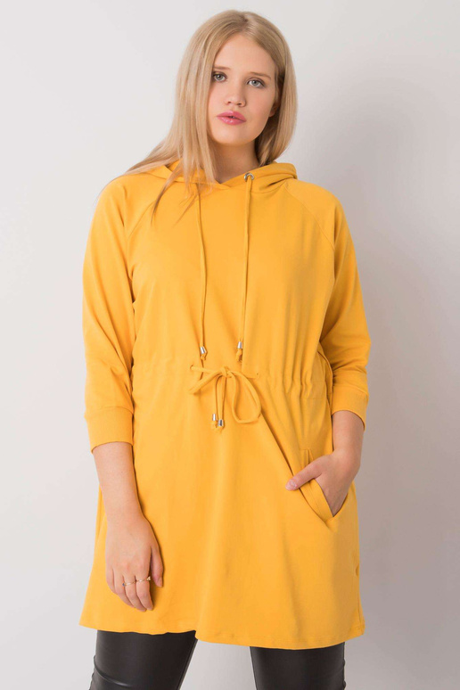 Norina Yellow Plus Size kapuuts