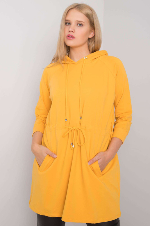 Norina Yellow Plus Size kapuuts