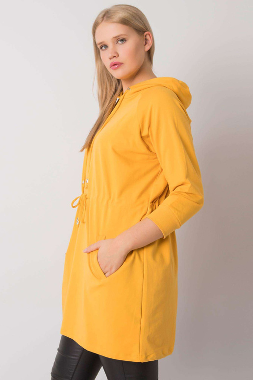 Norina Yellow Plus Size kapuuts