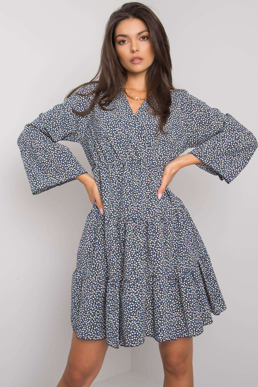 Daleyza tumesinine lilledega kleit