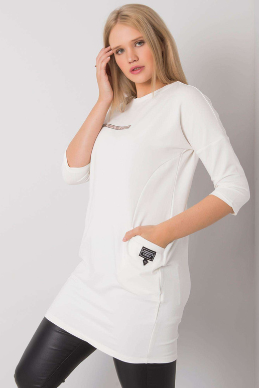 Ecru kleit pluss suuruses taskutega...