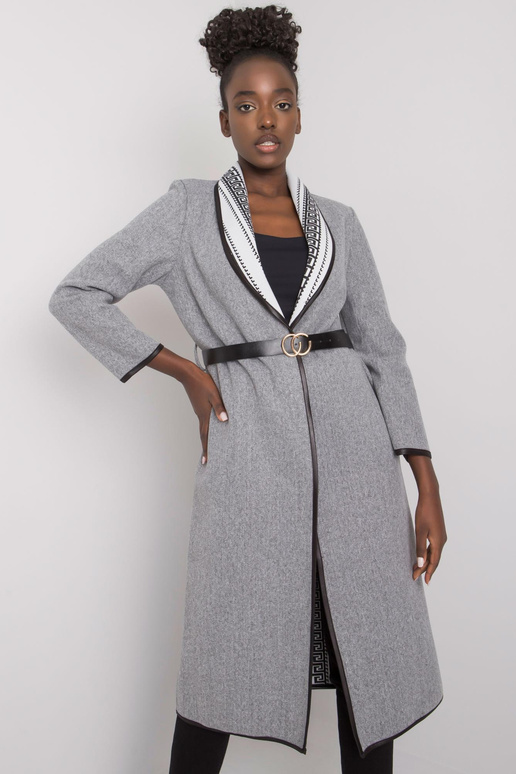 Hall melanžmantel Kathy vööga