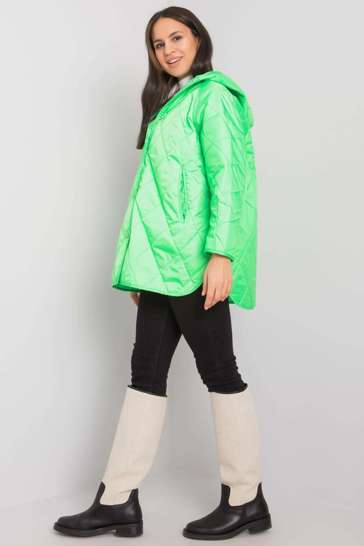 Roheline tepitud jakk kapuutsiga Selah