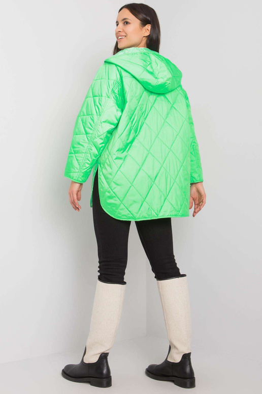 Roheline tepitud jakk kapuutsiga Selah