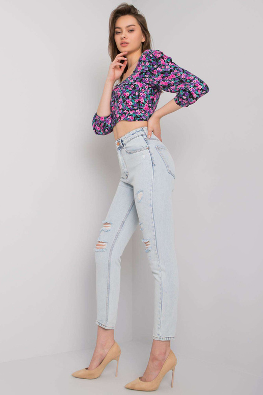 Helesinised aukudega teksad naistele...