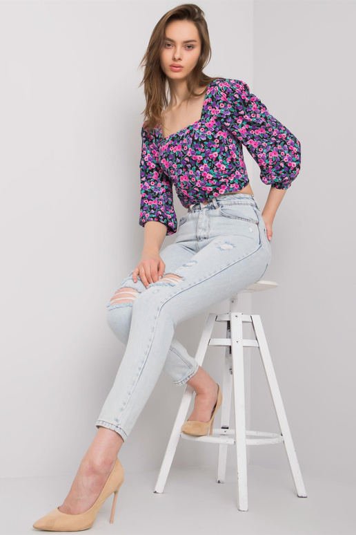 Helesinised aukudega teksad naistele...