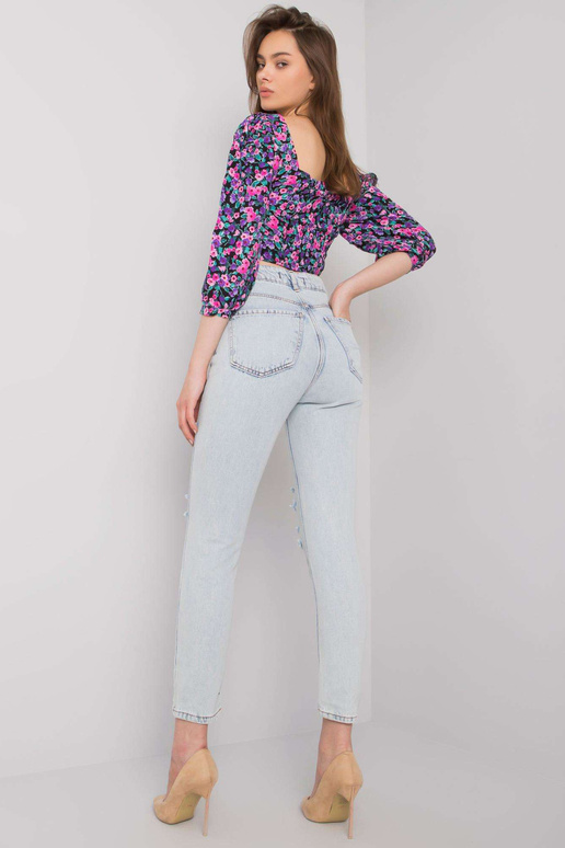 Helesinised aukudega teksad naistele...