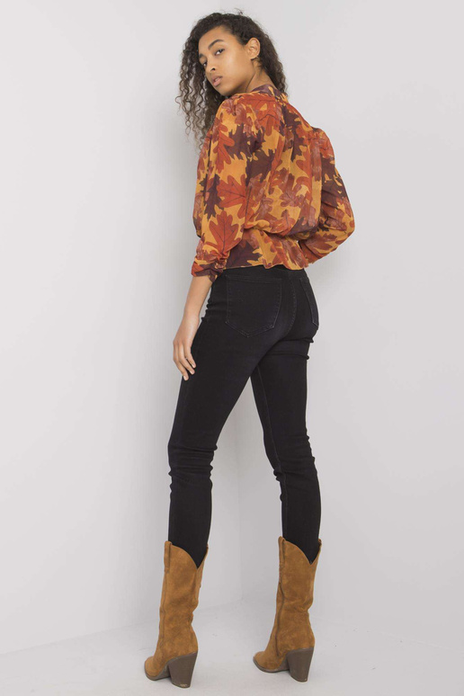 Pruun Barrie Print šifoonist pluus