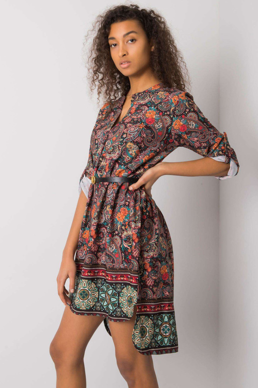 Must mustriline kleit Moara vööga