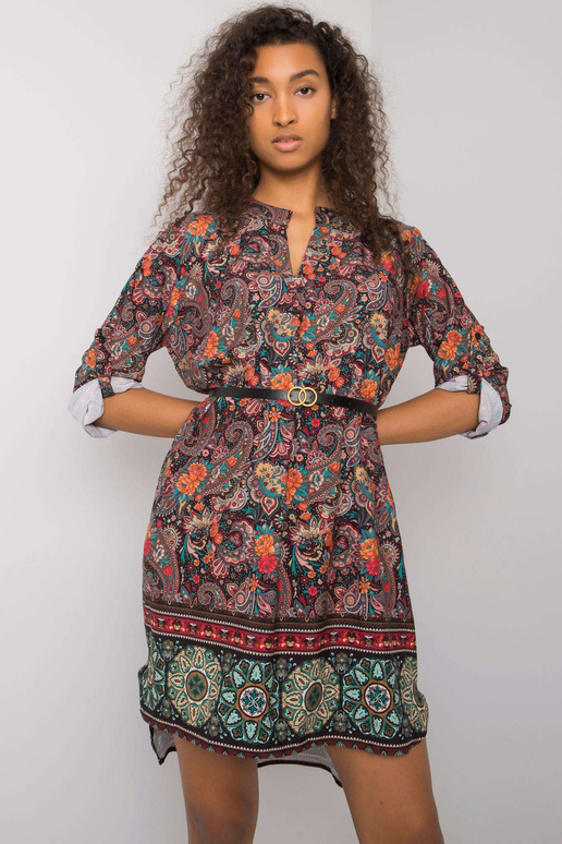 Must mustriline kleit Moara vööga