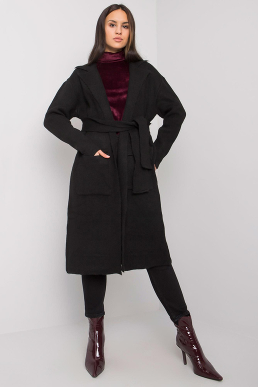 Must kardigan köitega Cordie RUE PARIS Must kardigan köitega Cordie RUE PARIS