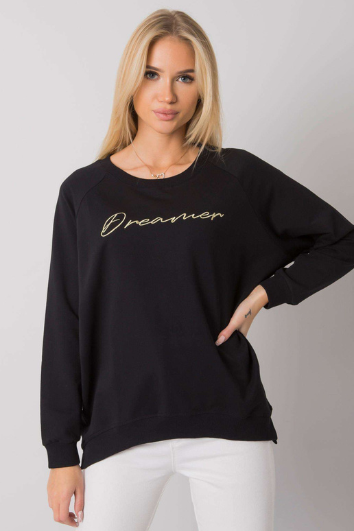 Must naiste dressipluus kirjaga...