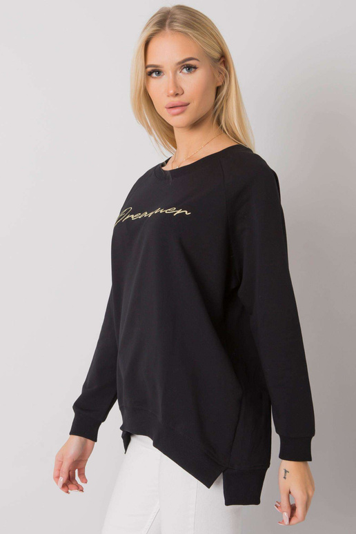 Must naiste dressipluus kirjaga...