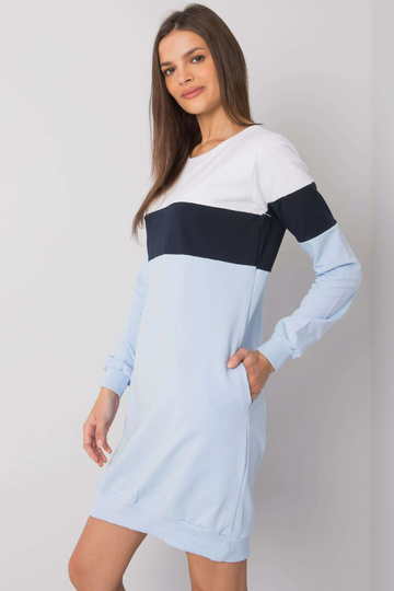 Valge ja tumesinine kleit...