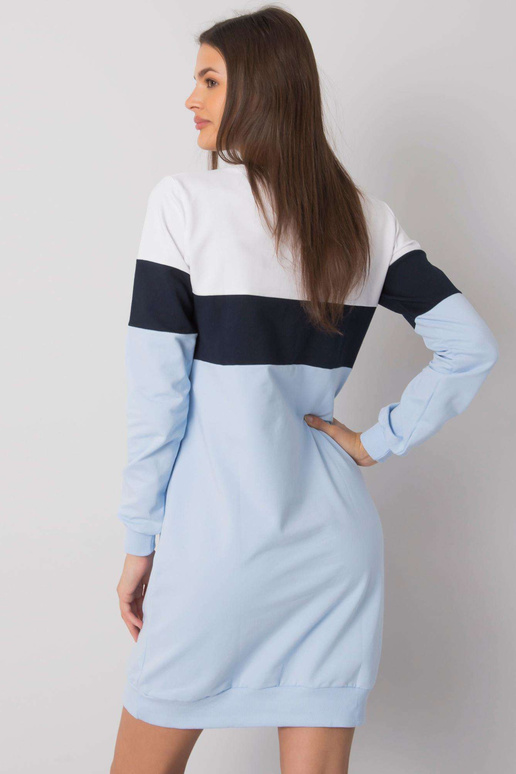 Valge ja tumesinine kleit Feliciana...