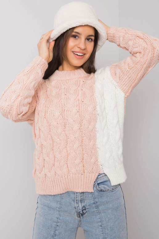 Roosa naiste palmikutega kampsun...