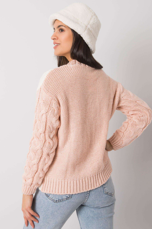 Roosa naiste palmikutega kampsun...