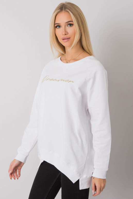 Valge naiste dressipluus kirjaga...