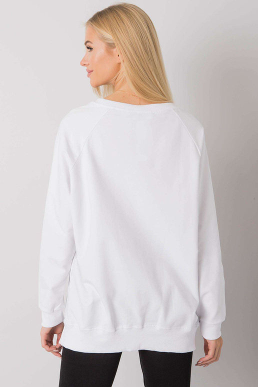 Valge naiste dressipluus kirjaga...