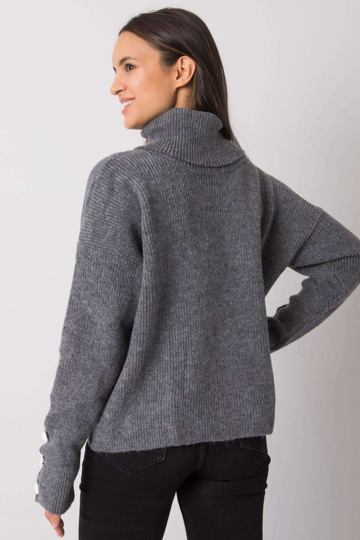 Tumehall naiste kaelusega kampsun...