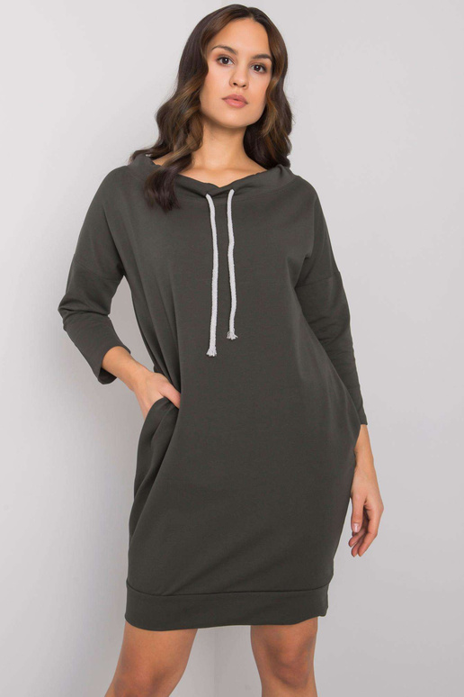 Khakivärvi Paulie puuvillane kleit