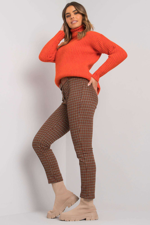 Oranžikasbeežid püksid Lantana vööga