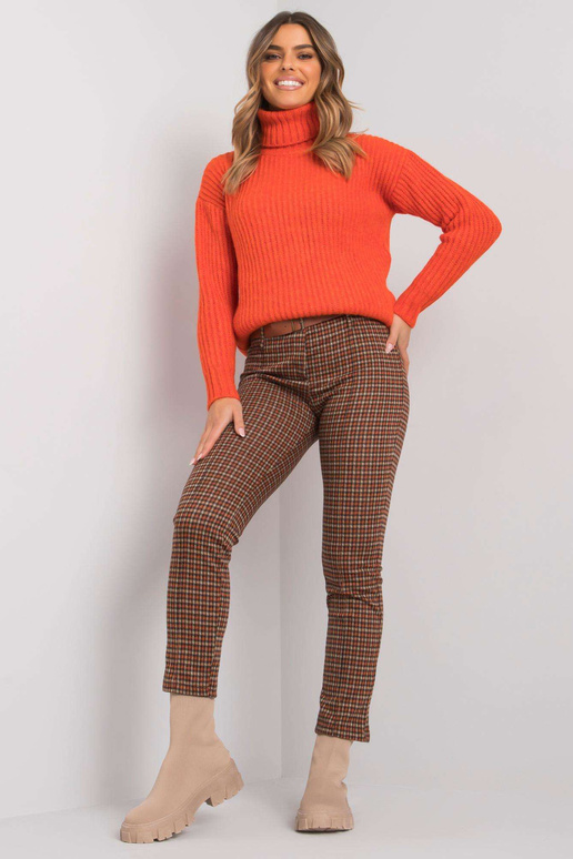 Oranžikasbeežid püksid Lantana vööga