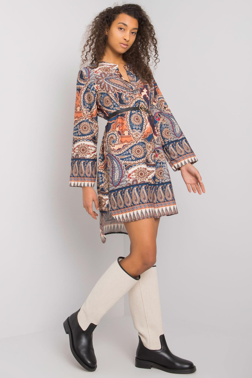 Tumesinine Vancouveri trükisega kleit