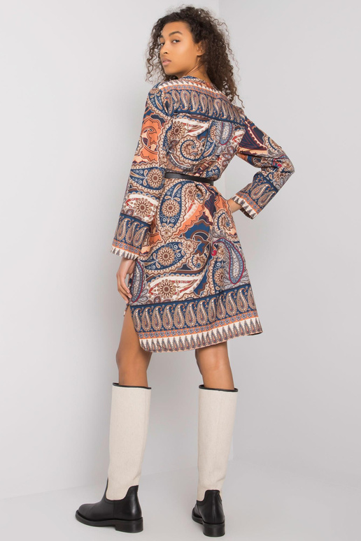 Tumesinine Vancouveri trükisega kleit