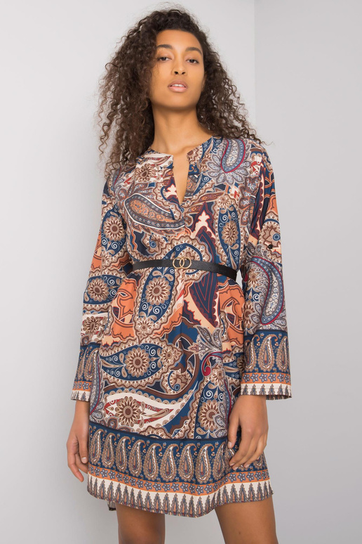 Tumesinine Vancouveri trükisega kleit