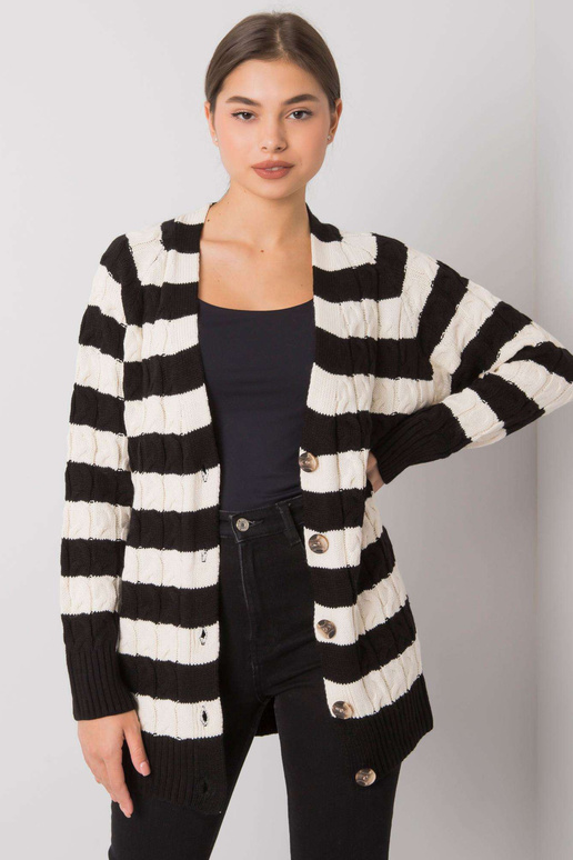 Lamia musta ja kreemja triibuline...